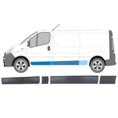 Sivulistat sarja varten Opel Vivaro 2001-2014 / Vasen / 13907