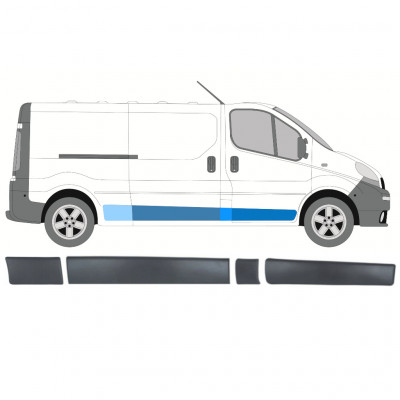 Sivulistat sarja varten Renault Trafic Opel Vivaro Primastar 2001-2014 / LWB / Oikea /  8571