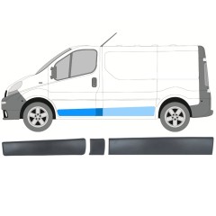Sivulistat sarja varten Opel Vivaro 2001-2014 / Vasen / 13903