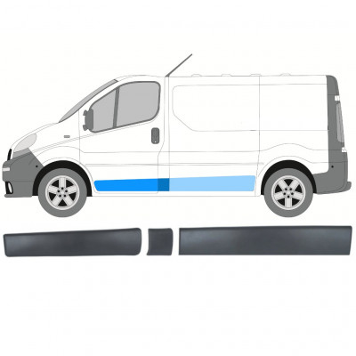 Sivulistat sarja varten Renault Trafic Opel Vivaro Primastar 2001-2014 / SWB / Vasen /  8570