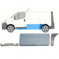 Korjauspaneeli aseta varten Renault Trafic Opel Vivaro 2001-2014 / SWB / Vasen /  11229