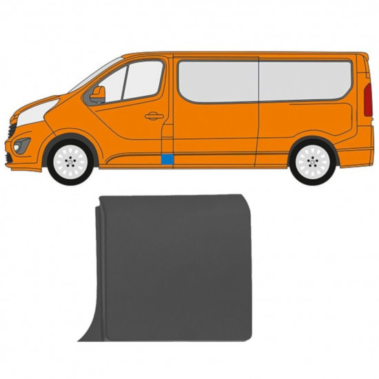 Etupilarin koristelista varten Renault Trafic 2014- / Vasen 11249