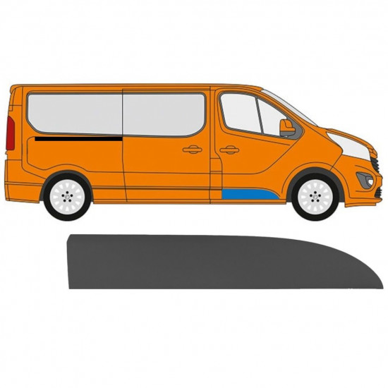 Etuoven koristelista varten Renault Trafic 2014- / Oikea 11246