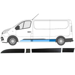 Sivulistat sarja varten Renault Trafic 2014- / Vasen / 8566