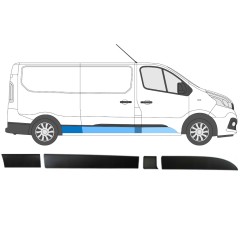 Sivulistat sarja varten Renault Trafic 2014- / Oikea / 8565