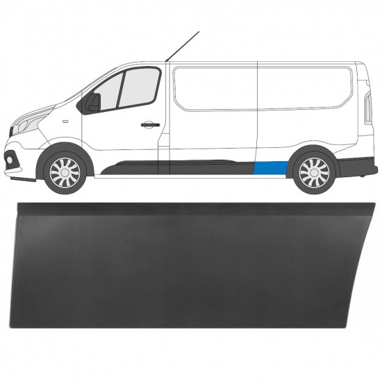 Takalokasuojan sivulista varten Renault Trafic 2014- / Vasen 8220