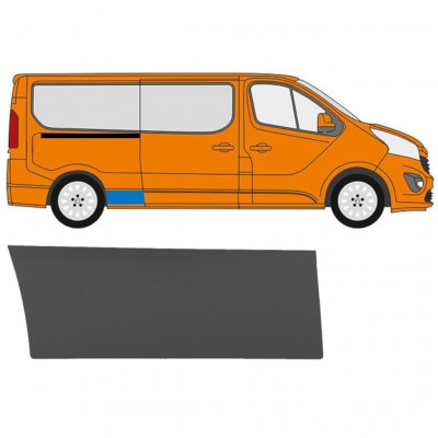 Sivulista Koristelista varten Renault Trafic 2014- / LWB / Oikea 11252