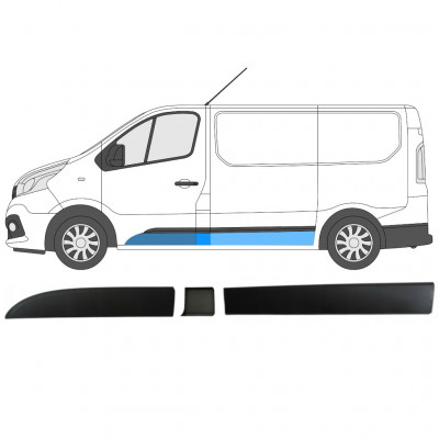 Sivulistat sarja varten Renault Trafic Opel Vivaro Talento 2014- / SWB / Vasen /  8568