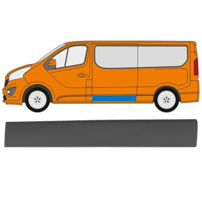 Sivulista Koristelista varten Renault Trafic 2014- / Vasen 11251