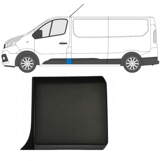 Etupilarin koristelista varten Renault Trafic 2014- / Vasen 8216