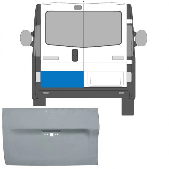 Korjauspellit takaoven varten Opel Vivaro / R Trafic 2001- / Vasen 6935