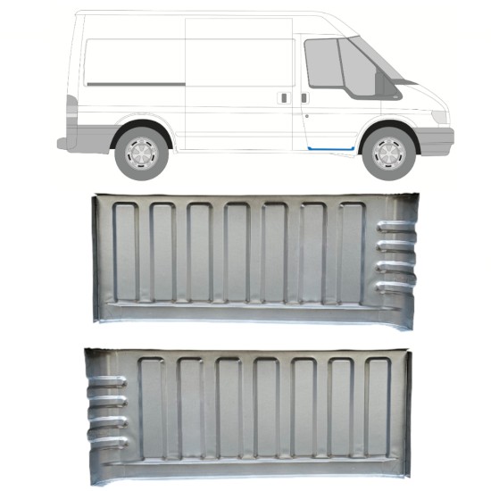Vasen korjauspelti astinlauta varten Ford Transit 2000-2013 / Vasen+Oikea / Sarja 15056