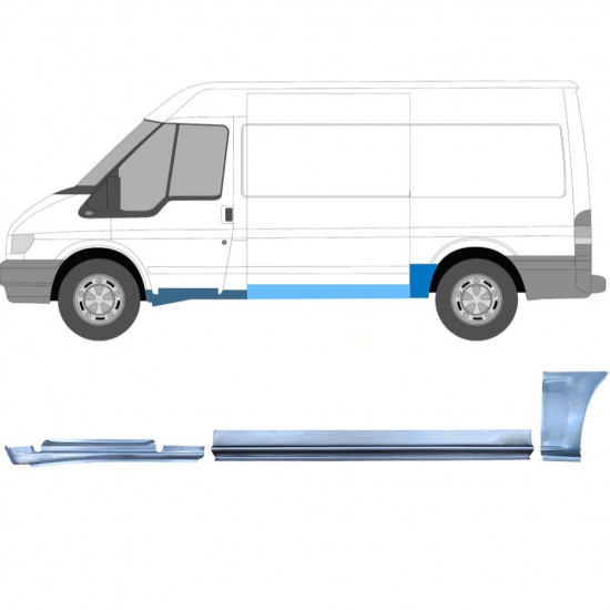 Korjauspaneeli aseta varten Ford Transit 2000-2013  / MWB / Vasen /  12435