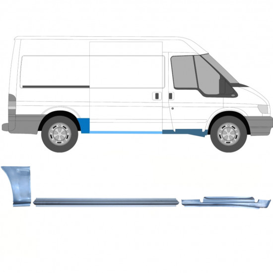 Korjauspaneeli aseta varten Ford Transit 2000-2013  / MWB / Oikea /  12434