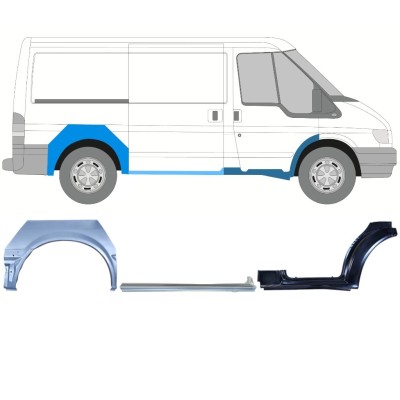 Korjauspaneeli aseta varten Ford Transit 2000-2013 / Oikea / 15022