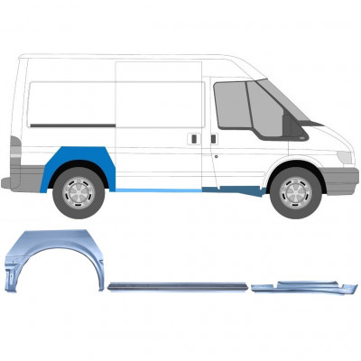 Korjauspaneeli aseta varten Ford Transit 2000-2013  / SWB / Oikea /  12432