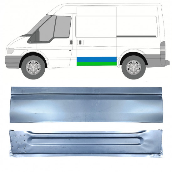 Sisäinen ja ulkoinen Liukuoven korjauspaneeli varten Ford Transit 2000-2013  / SWB / Vasen / Sarja 12666