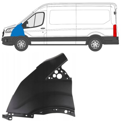 Etulokasuoja varten Ford Transit 2014- 2014-2019 / Vasen 17093