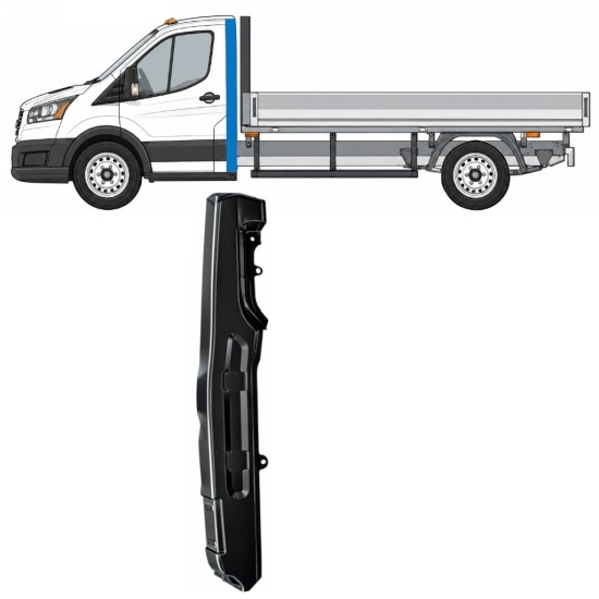 Pilarin korjauspaneeli varten Ford Transit 2014- 2014-2026 / Vasen 17279
