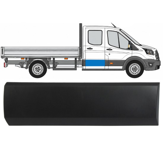Takaoven koristelista varten Ford Transit 2014- 2019-2026 / Oikea 17146