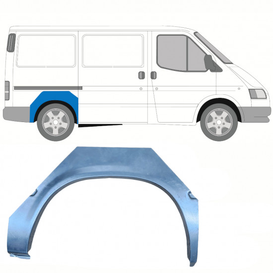 Takalokasuoja korjaussarja varten Ford Transit 1991-2000 / SWB / Oikea 8822