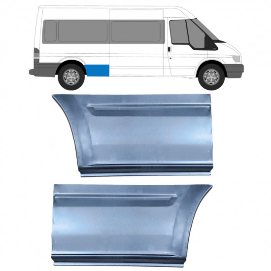 Takalokasuoja korjaussarja varten Ford Transit 2000- / LWB / Vasen+Oikea / Sarja 9663