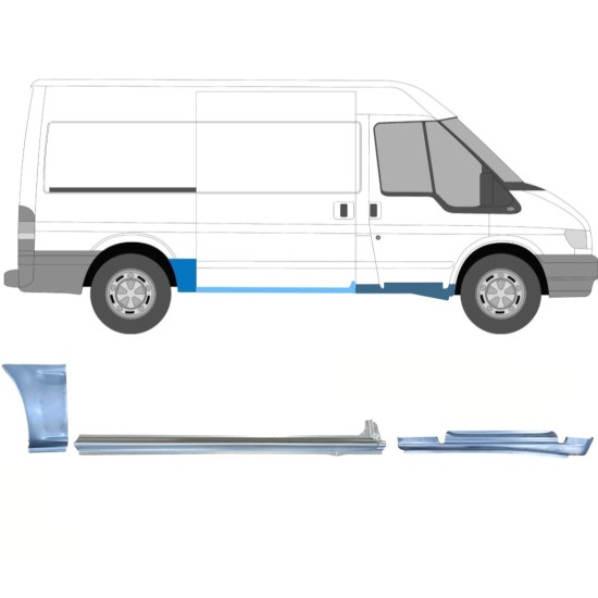 Korjauspaneeli aseta varten Ford Transit 2000-2013  / MWB / Oikea /  12434