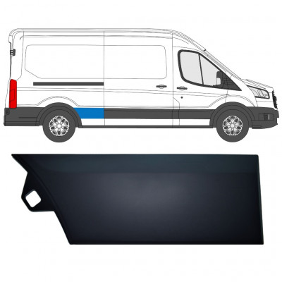 Takalokasuojan sivulista varten Ford Transit 2014-  / LWB / Oikea 11686