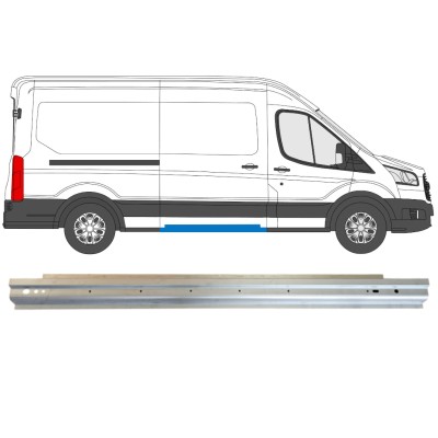 Sivuoven kynnysprofiili varten Ford Transit 2014- 14738