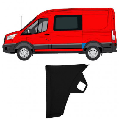 Takalokasuojan sivulista varten Ford Transit 2014-  / SWB / Vasen 11720