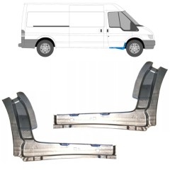 Kynnys sisäosa varten Ford Transit 2000-2013 / Vasen+Oikea / Sarja 11909