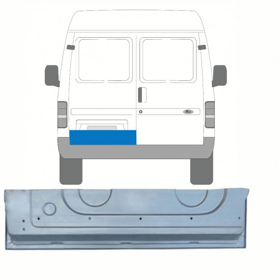 Korjauspellit takaoven varten Ford Transit 1985-2000 / Vasen 8445