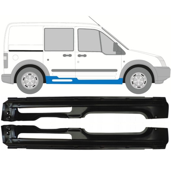 Kynnyspelti varten Ford Transit Connect 2003-2013 / Vasen+Oikea / Sarja 17150