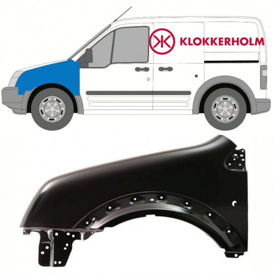 Etulokasuoja varten Ford Transit Connect 2003-2009 / Vasen 10790