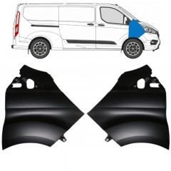 Etulokasuoja varten Ford Transit Custom 2017-2021 / Vasen+Oikea / Sarja 17100