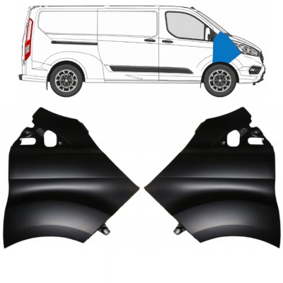 Etulokasuoja varten Ford Transit Custom 2017-2021 / Vasen+Oikea / Sarja 17100