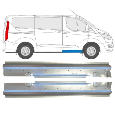 Kynnyspelti korjauspaneeli varten Ford Transit Custom 2013- / Vasen+Oikea / Sarja 14643