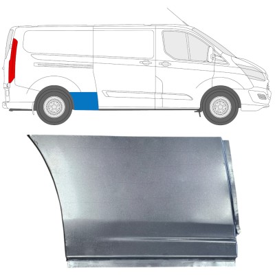 Takalokasuoja korjaussarja varten Ford Transit Custom 2013- / Oikea 15970