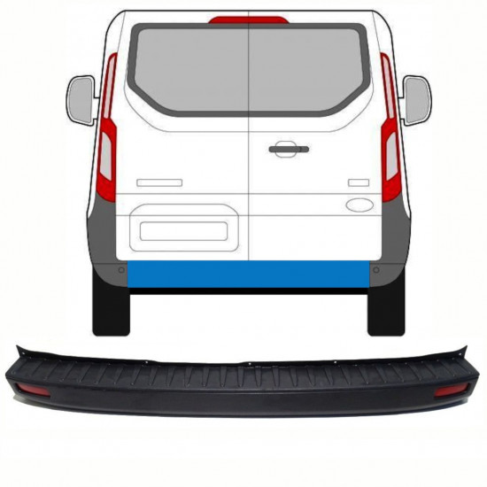 Takapuskuri varten Ford Transit Custom 2013-2017 8361