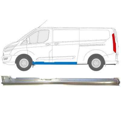 Sivuoven koko kynnys varten Ford Transit Custom 2013- / Vasen 14645