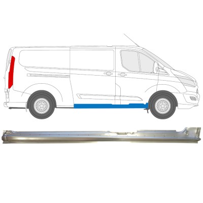 Sivuoven koko kynnys varten Ford Transit Custom 2013- / Oikea 14644