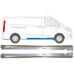 Sivuoven koko kynnys varten Ford Transit Custom 2013-2023 / Vasen+Oikea / Sarja 14646