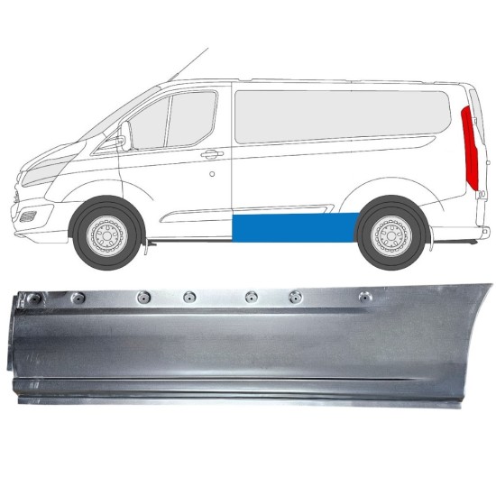 Sivukorjauspaneeli varten Ford Transit Custom 2013- / Vasen 15974