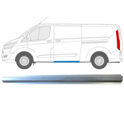 Sivuoven kynnysprofiili varten Ford Transit Custom 2013-2023 / Vasen 16897