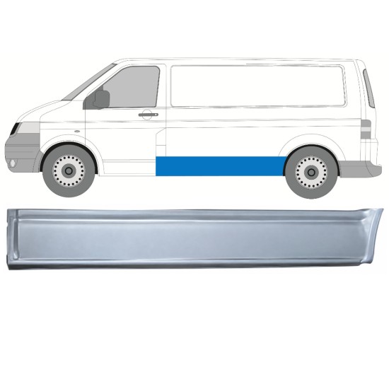 Sivuhelmapelti korjauspaneeli varten Volkswagen Transporter T5 2003-2015 / Vasen 17223
