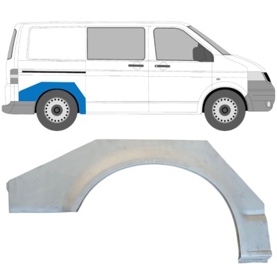 Takalokasuoja korjaussarja varten Volkswagen Transporter T5 2003-2015 / Oikea 14762