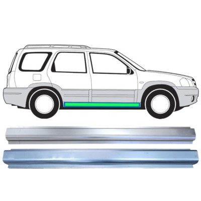 Kynnyksen ja sisäkynnyksen korjauspaneeli varten Mazda Tribute 2001-2008 / Vasen = Oikea (symmetrinen) 15598