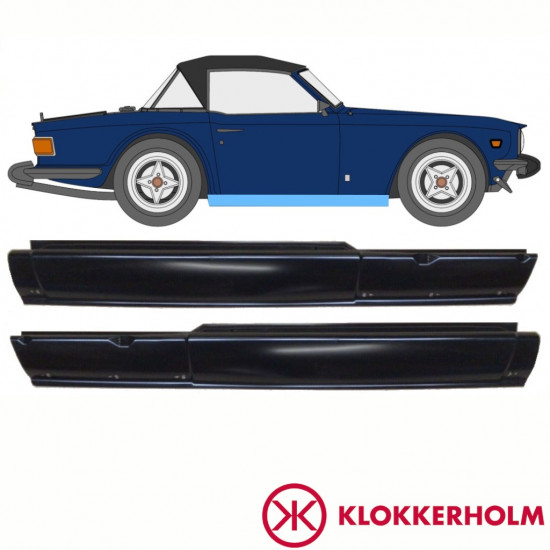 Kynnyspelti korjauspaneeli varten Triumph Tr6 1969-1976 / Vasen+Oikea / Sarja 10762