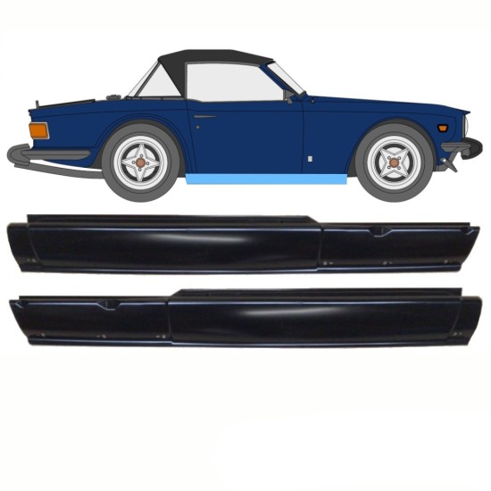Kynnyspelti varten Triumph TR6 1969-1976 / Vasen+Oikea / Sarja 10762