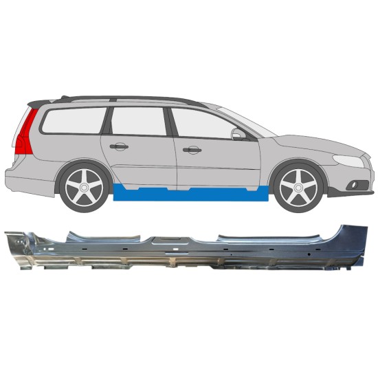 Kynnyspelti varten Volvo V70 2007-2016 / Oikea 16274